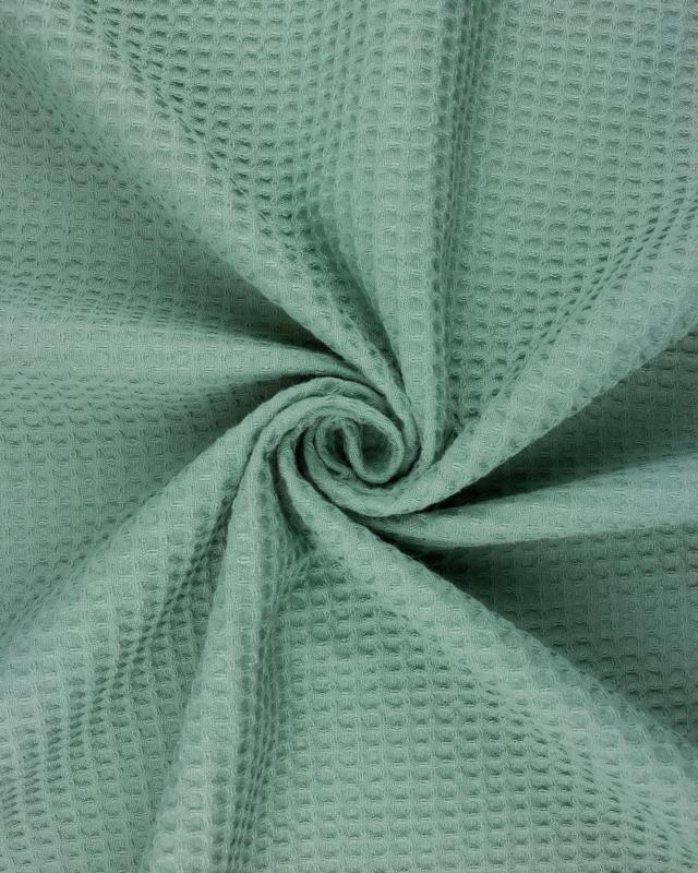 Waffle fabric Eucalyptus Green - Tissushop