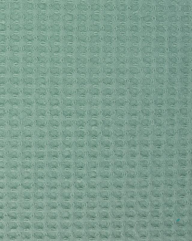 Waffle fabric Eucalyptus Green - Tissushop