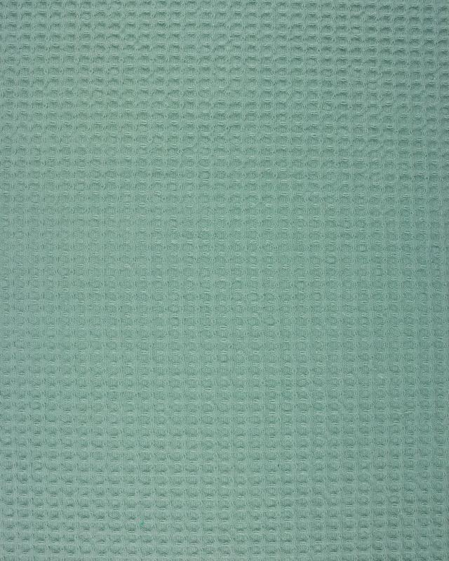 Tissu Nid d'abeille Vert Eucalyptus - Tissushop