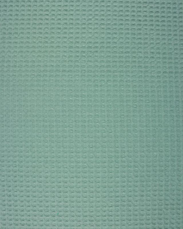 Waffle fabric Eucalyptus Green - Tissushop