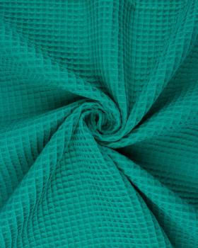 Tissu Nid d'abeille Vert Turquoise - Tissushop