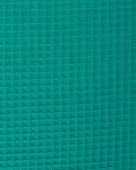 Tissu Nid d'abeille Vert Turquoise - Tissushop