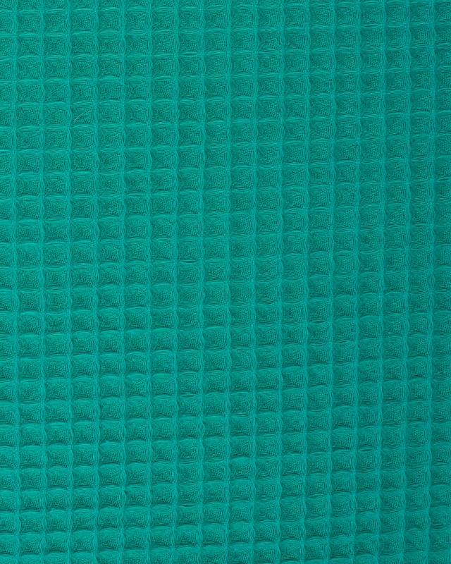 Waffle fabric Turquoise Green - Tissushop