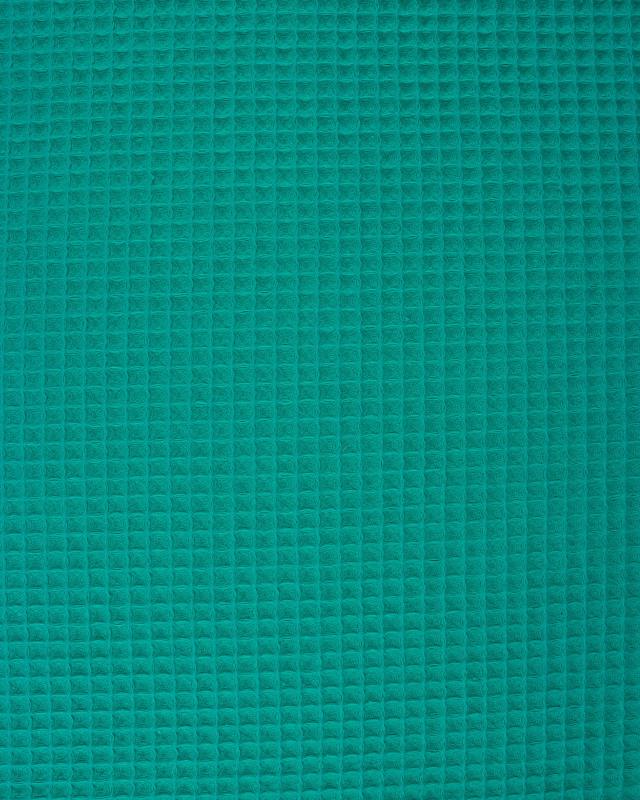 Tissu Nid d'abeille Vert Turquoise - Tissushop