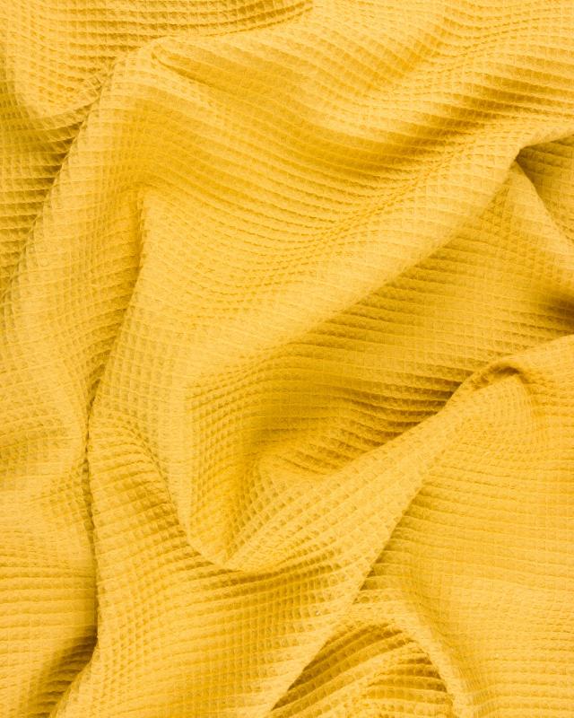 Waffle fabric Mustard - Tissushop
