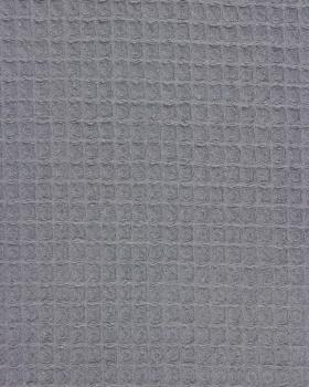 Tissu Nid d'abeille Gris Anthracite - Tissushop