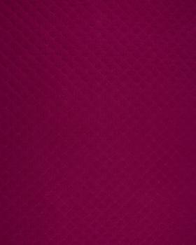 Double gaze matelassée unie Bordeaux - Tissushop