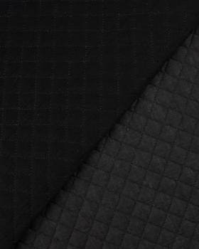 Plain quilted double gauze Black - Tissushop