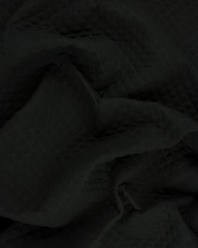 Plain quilted double gauze Black - Tissushop