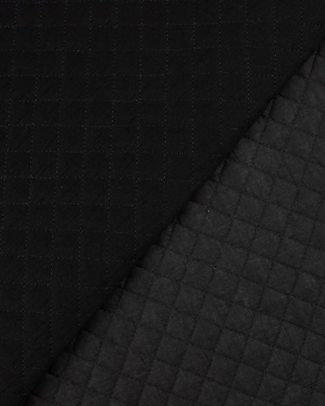 Plain quilted double gauze Black - Tissushop