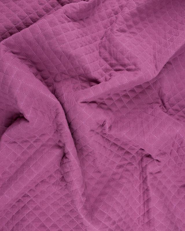 Plain quilted double gauze Strawberry - Tissushop