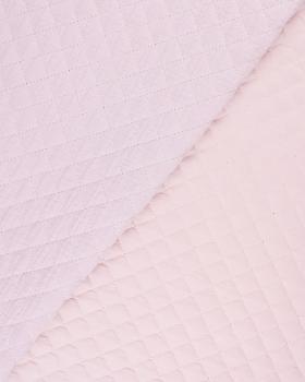 Double gaze matelassée unie Rose Poudré - Tissushop