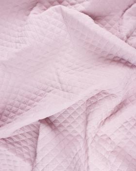Plain quilted double gauze Powder Pink - Tissushop