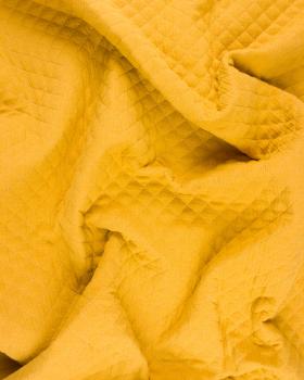 Plain quilted double gauze Mustard - Tissushop
