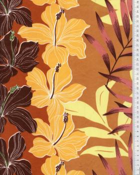 Polynesian fabric MANAVA Ochre - Tissushop