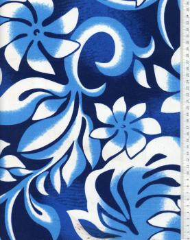 Polynesian fabric ORANA Blue - Tissushop