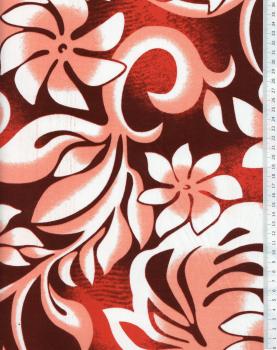 Polynesian fabric ORANA Pink - Tissushop