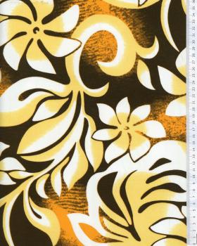 Polynesian fabric ORANA Yellow - Tissushop