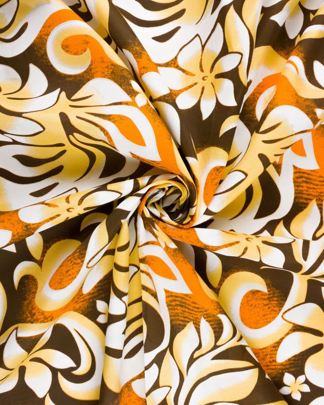 Polynesian fabric ORANA Yellow - Tissushop