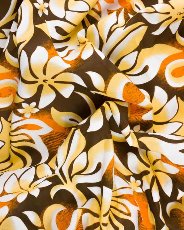 Polynesian fabric ORANA Yellow - Tissushop