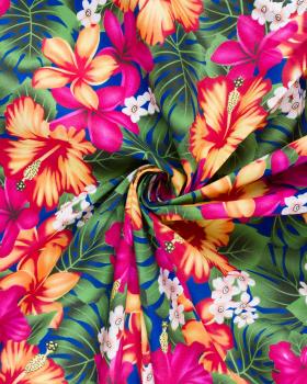 Polynesian fabric NEHENEHE Fuchsia - Tissushop