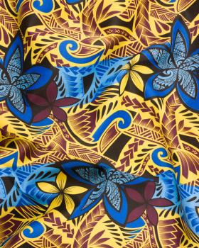 Polynesian fabric HOARAA Blue - Tissushop