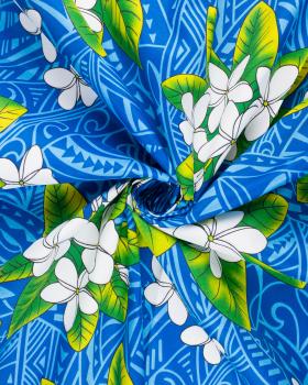 Polynesian fabric MANA Turquoise Blue - Tissushop