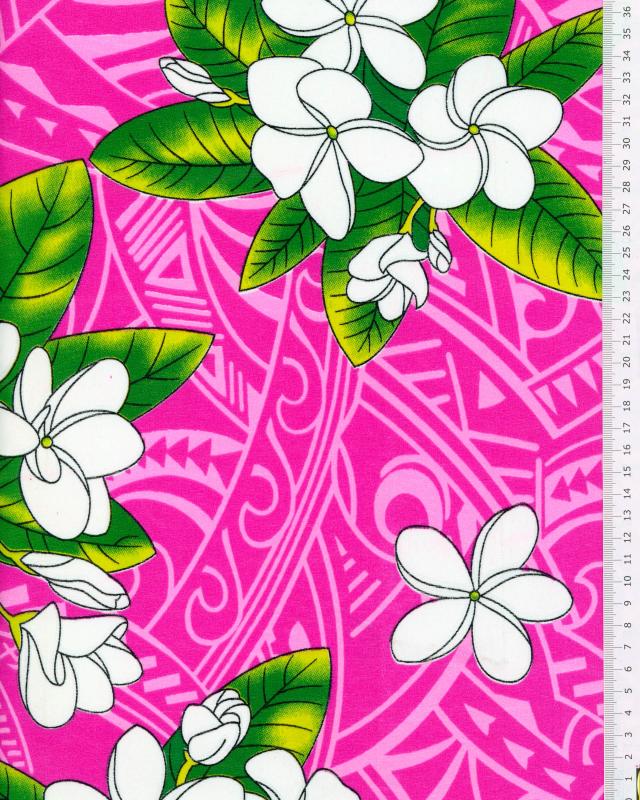 Polynesian fabric MANA Pink - Tissushop