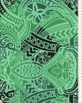 Polynesian fabric NAPU Green - Tissushop