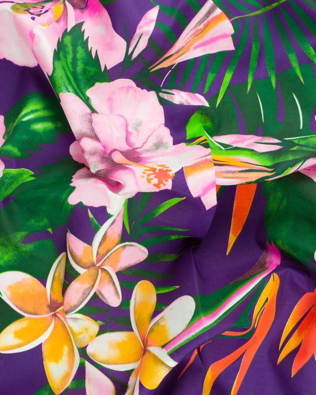 Polynesian fabric ANOIHI Purple - Tissushop