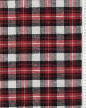 Flanelle Tartan Classique Rouge - Tissushop