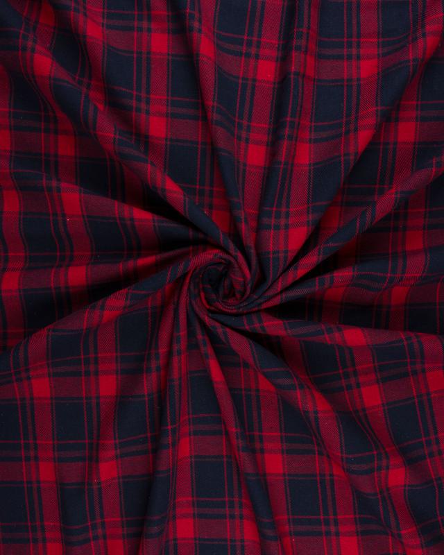 Flanelle Tartan Traditionnel Rouge - Tissushop