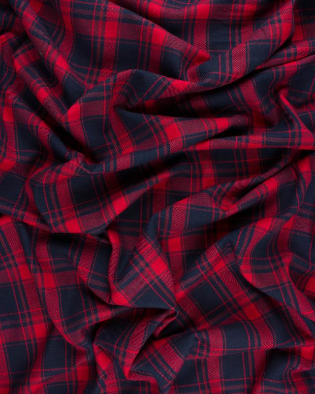 Flanelle Tartan Traditionnel Rouge - Tissushop