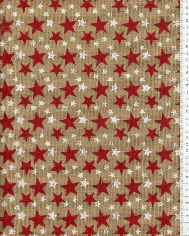 Christmas tree skirt with star pattern - Tissushop