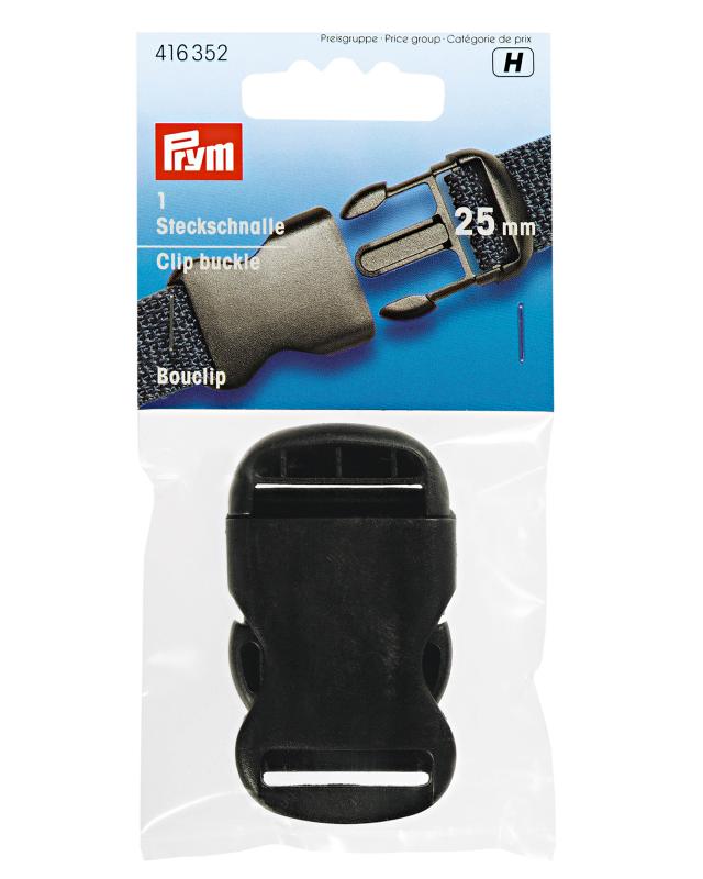 Clip buckle Prym 25mm (x1) Black - Tissushop