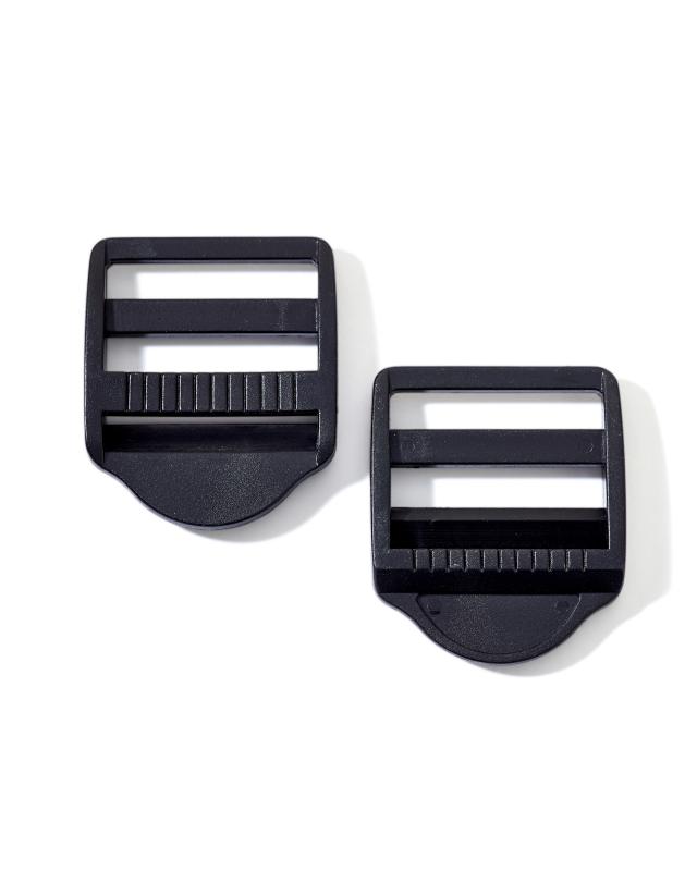 Prym adjustment buckles 40mm (x2) Black - Tissushop