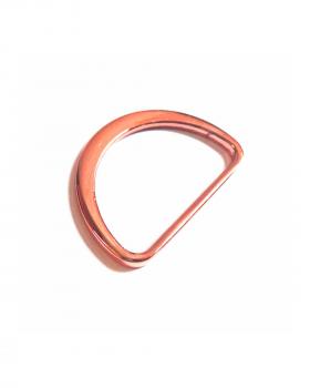 Half round flat ring 32mm (x1) Pink Gold - Tissushop