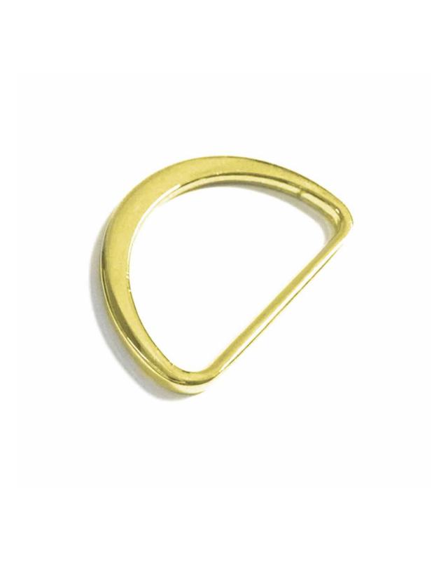 Half round flat ring 32mm (x1) Gold - Tissushop