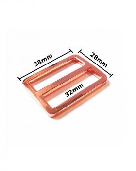 Sliding buckle 32mm (x1) Pink Gold - Tissushop