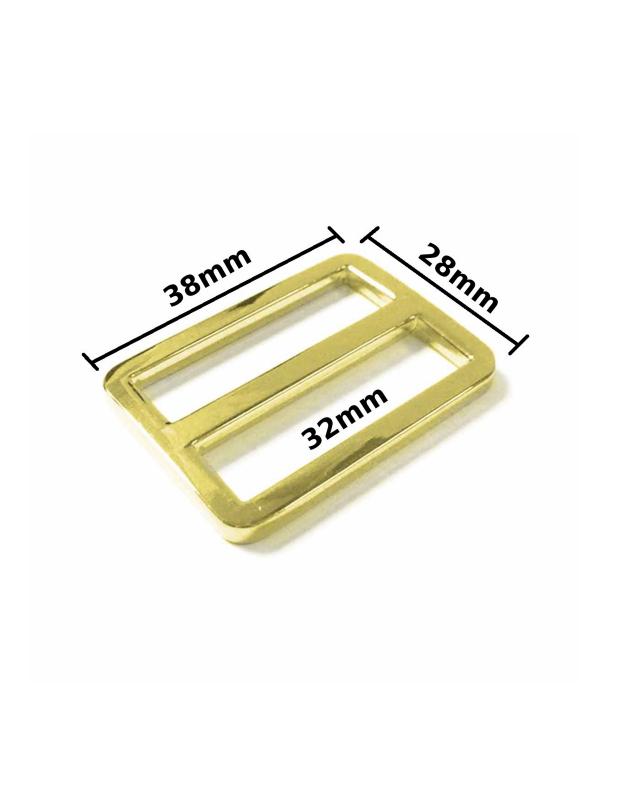 Sliding buckle 32mm (x1) Gold - Tissushop