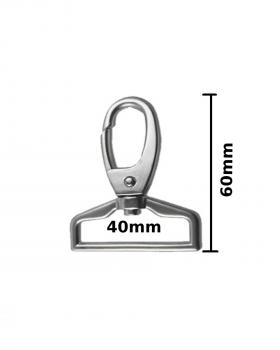 Carabiner 40x60mm (x1) Silver - Tissushop