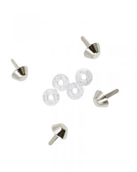 Nail pads for 15mm bag Silver - Tissushop