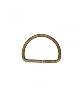 Half round ring 25mm (x1) Old Gold - Tissushop