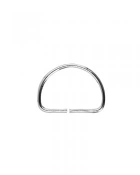 Anneau demi-rond 25mm (x1) Argent - Tissushop