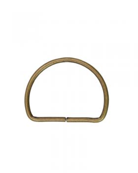 Half round ring 30mm (x1) Old Gold - Tissushop