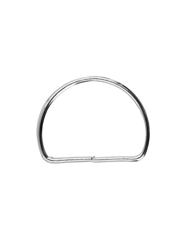 Anneau demi-rond 30mm (x1) Argent - Tissushop