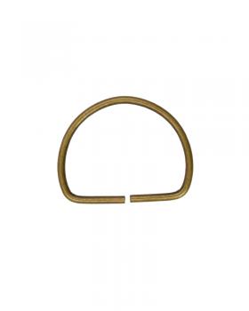 Half round ring 40mm (x1) Old Gold - Tissushop