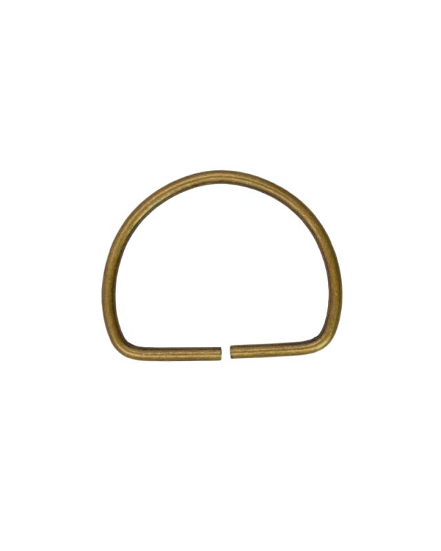 Half round ring 40mm (x1) Old Gold - Tissushop