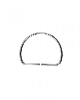 Anneau demi-rond 40mm (x1) Argent - Tissushop