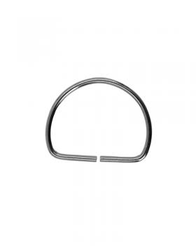 Half round ring 40mm (x1) Metal - Tissushop